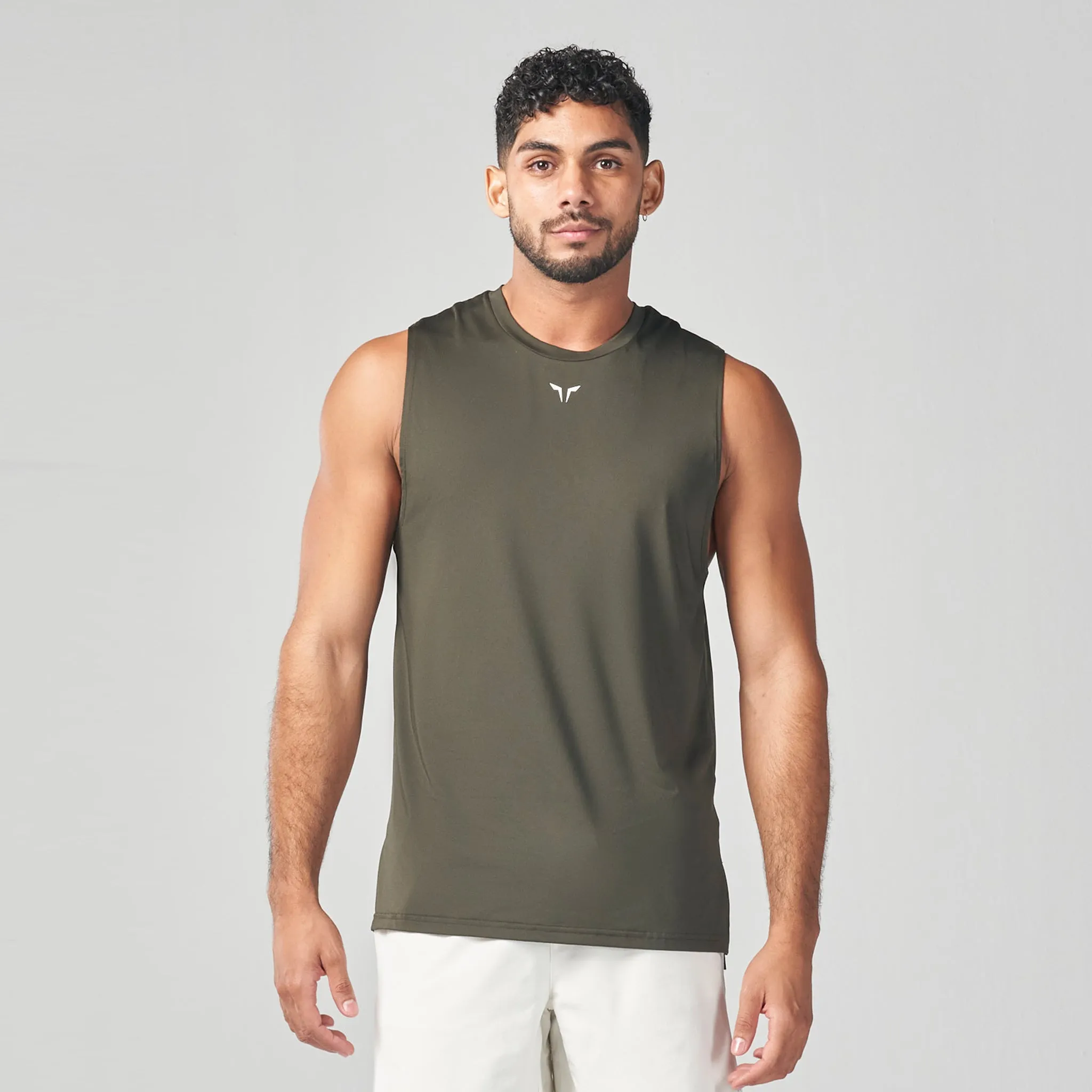 Essential Gym Tank- Khaki