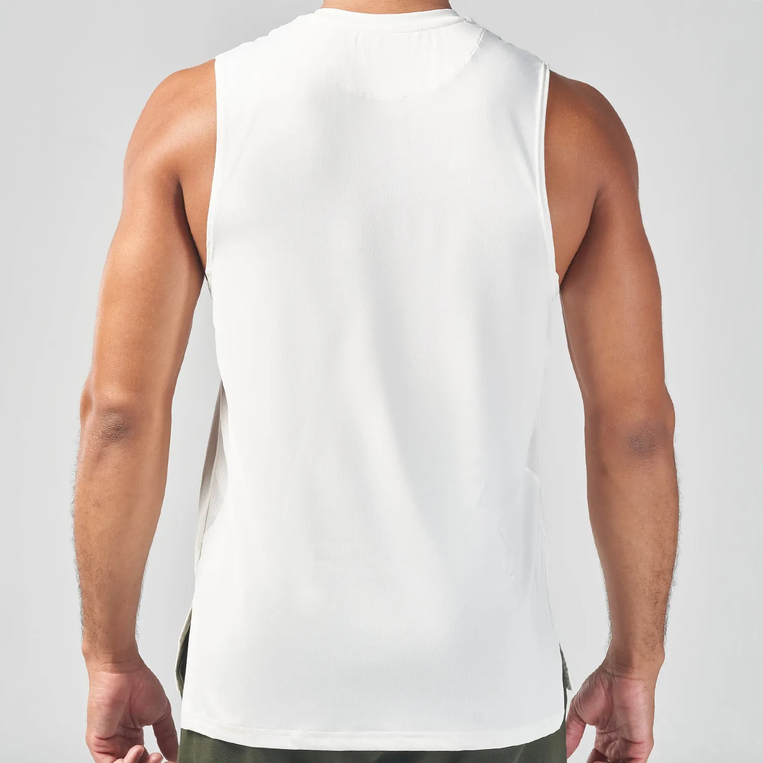 Essential Gym Tank- Pearl White