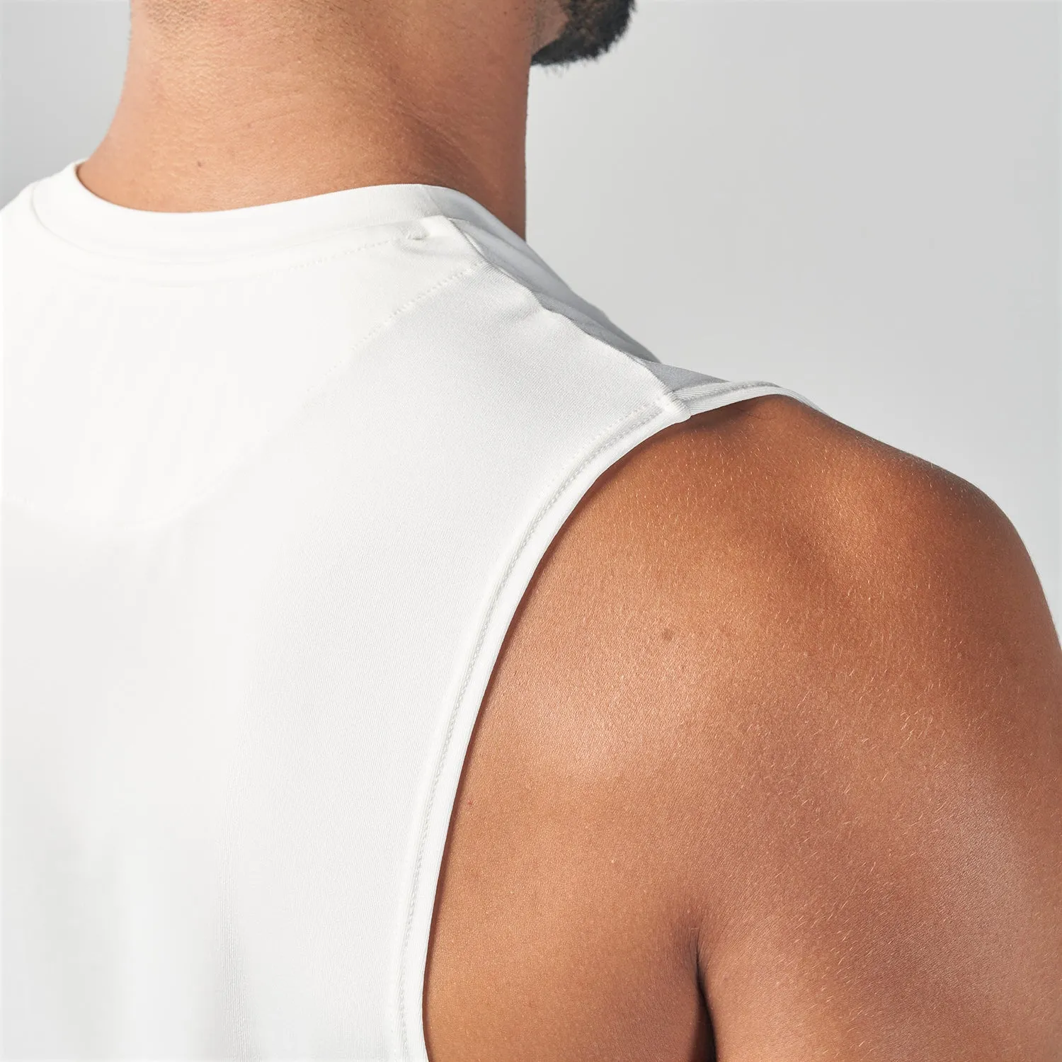 Essential Gym Tank- Pearl White