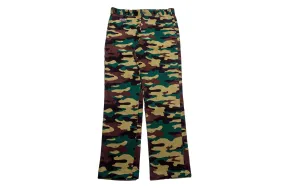 Felt Corduroy Work Pants "Woodland Camo"