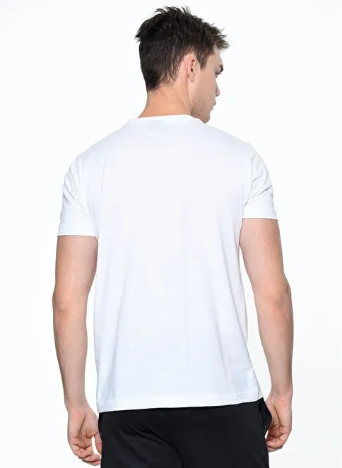 Gennaro Men Cotton White T-Shirt