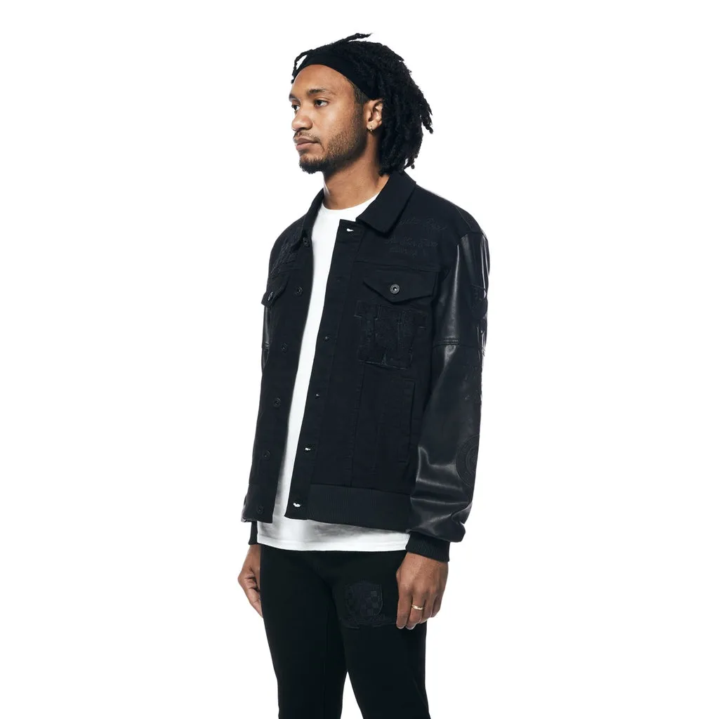 Jean Varsity Jacket - Black