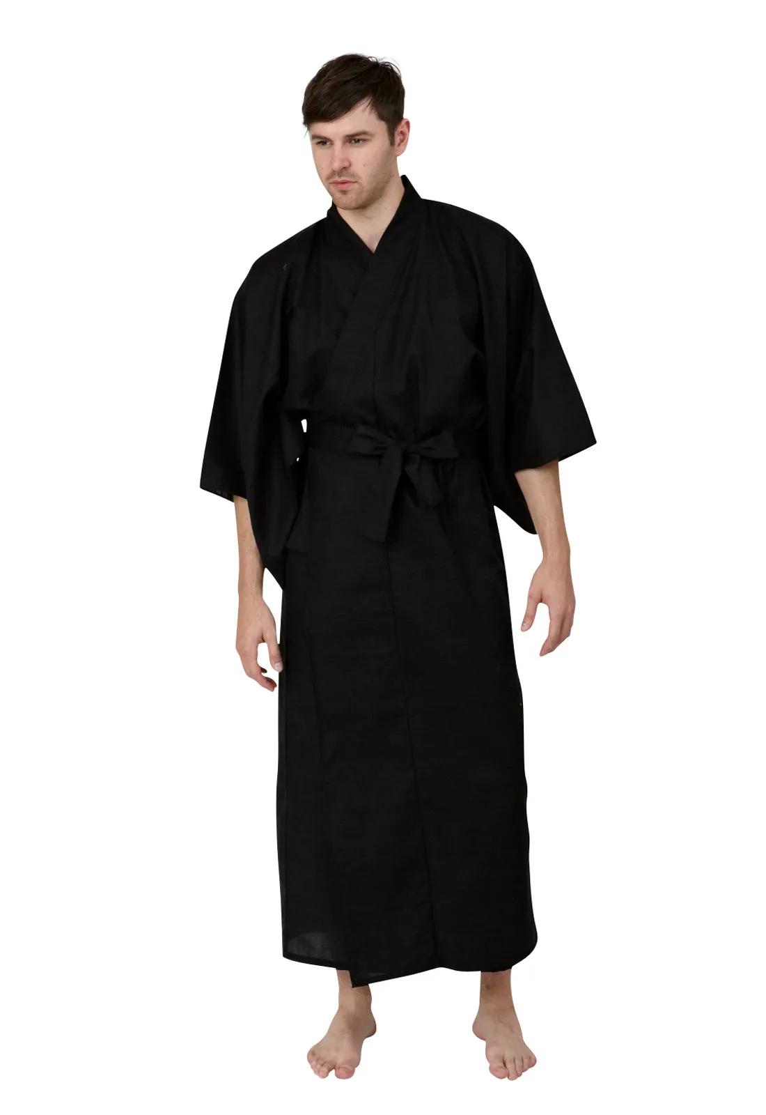 Kuro Long Cotton Kimono for Men