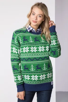 Ladies Relaxed Fit Christmas Jumper