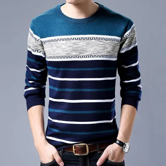 Liseaven Brand Casual Sweater O-Neck Slim Fit Knitting Mens Sweaters And Pullovers Men Pullover