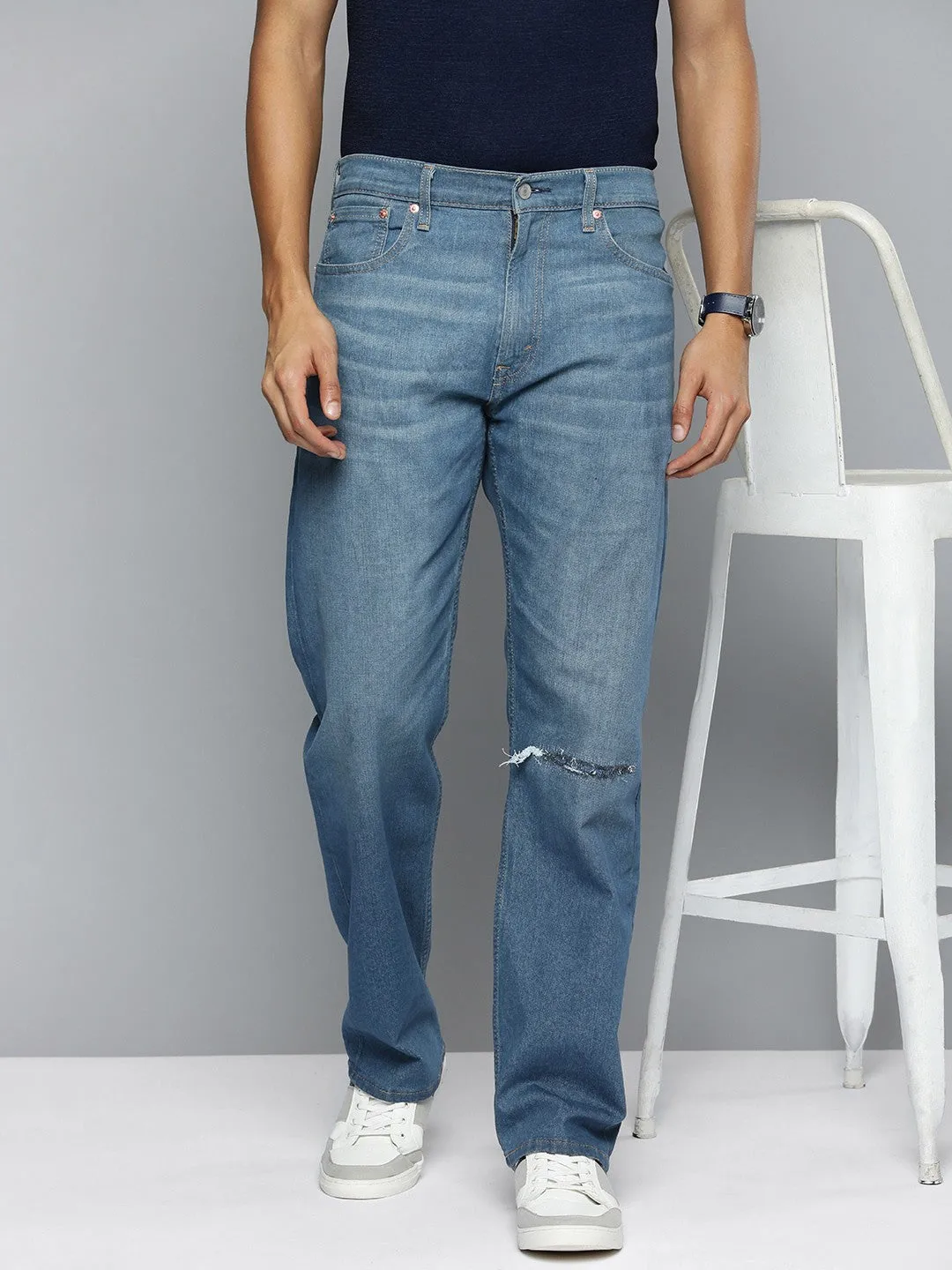 Men's 551Z Blue Straight Fit Jeans