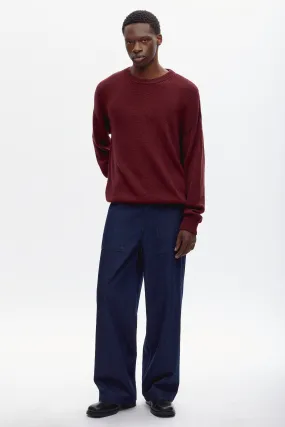 Men's Hamatah Sweater in Burgundy Melange