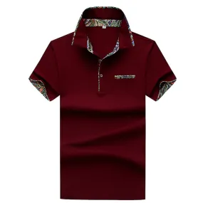 Men's Solid Color Polo Shirts