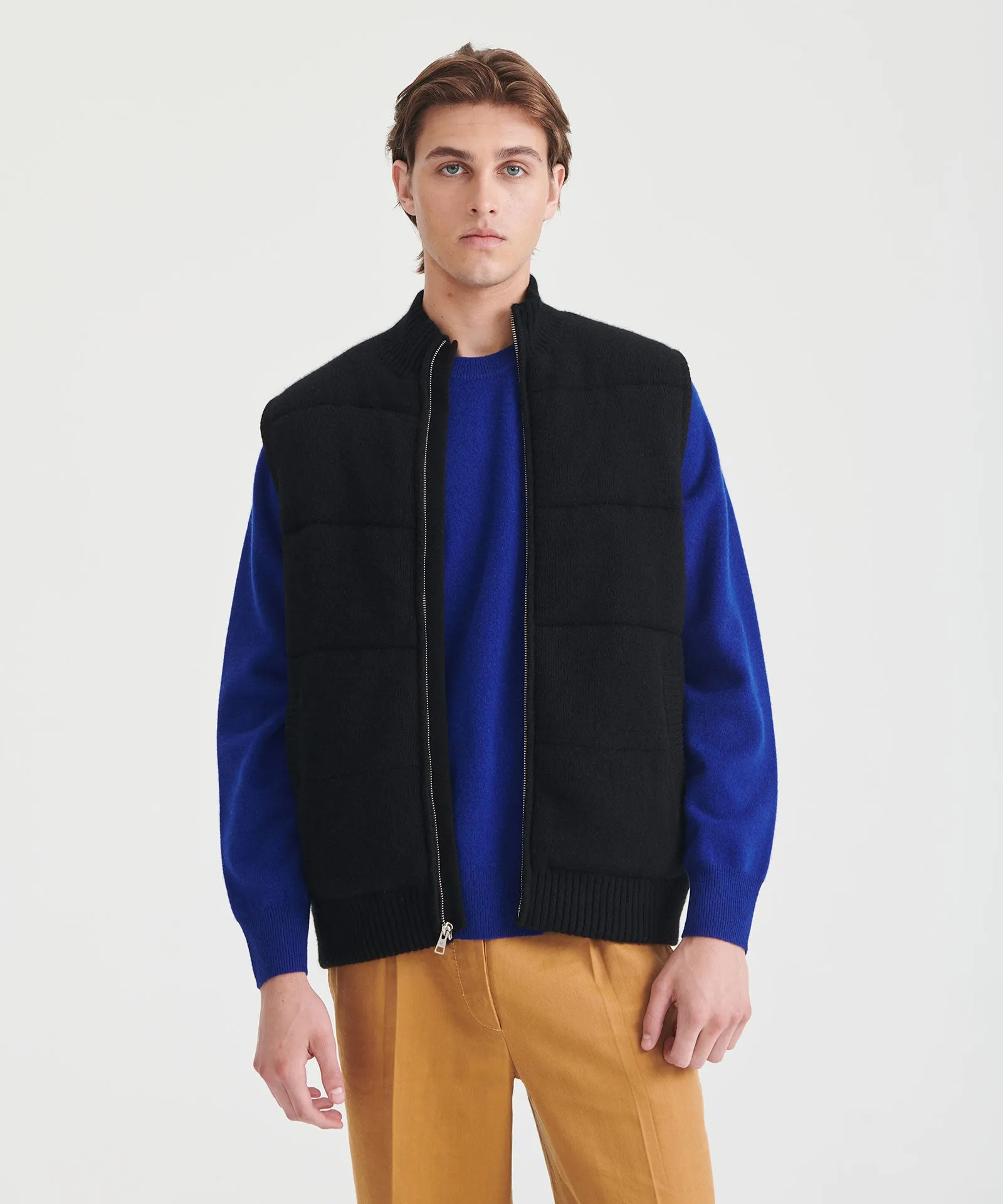 Merino Cashmere Puffer Vest