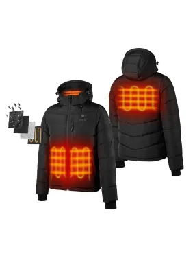 (Open-box) Men's Heated Down Jacket - Black