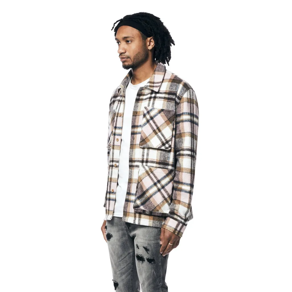 Plaid Flannel Overshirt - Himalaya