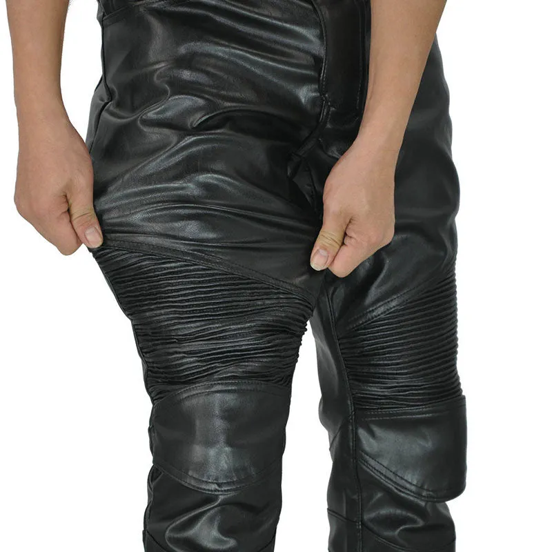 PU Waterproof Windproof Stretch Men's Motorcycle Pants