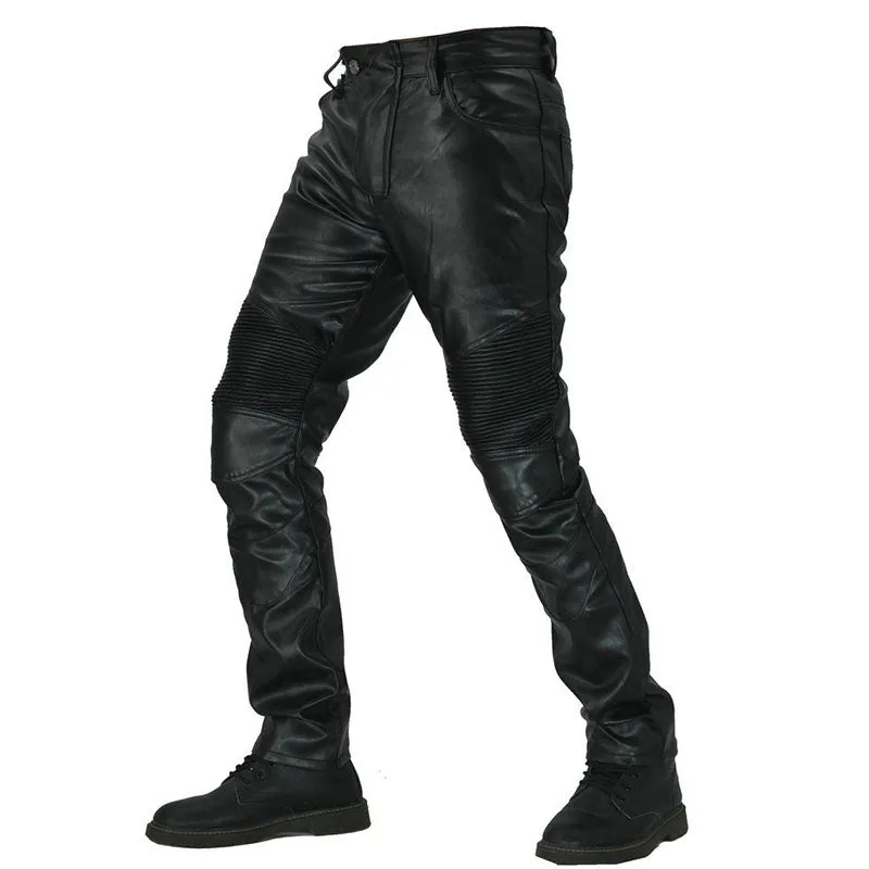 PU Waterproof Windproof Stretch Men's Motorcycle Pants