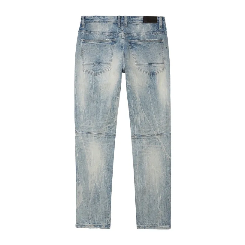 Rip And Repair Denim Jeans - Geneva Blue