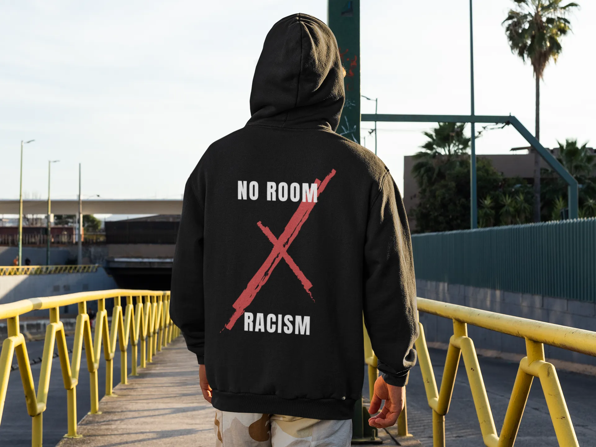 RiSE No room for Racism Hoodie for Men