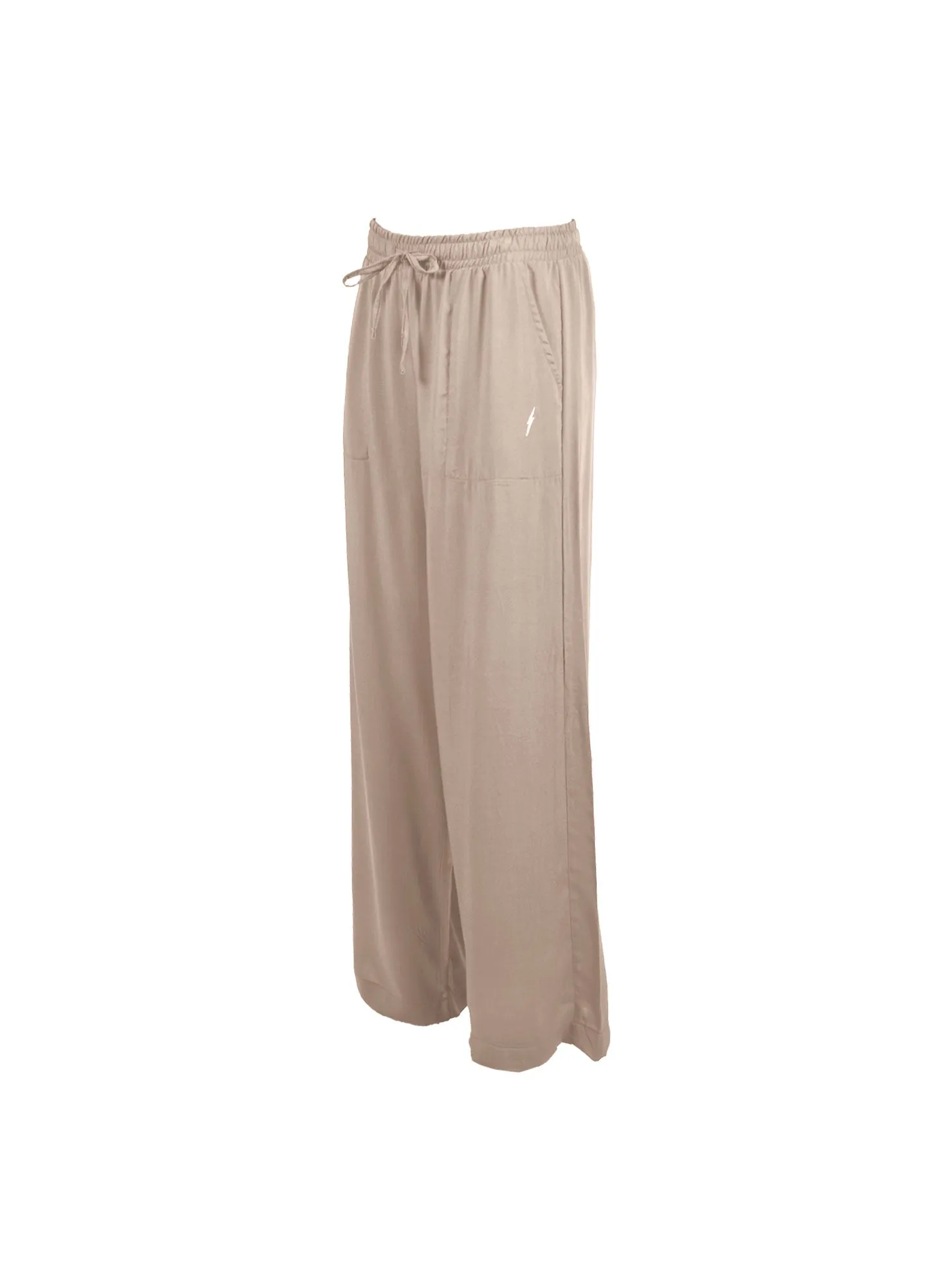 SATEEN STRAIGHT LEG PANTS