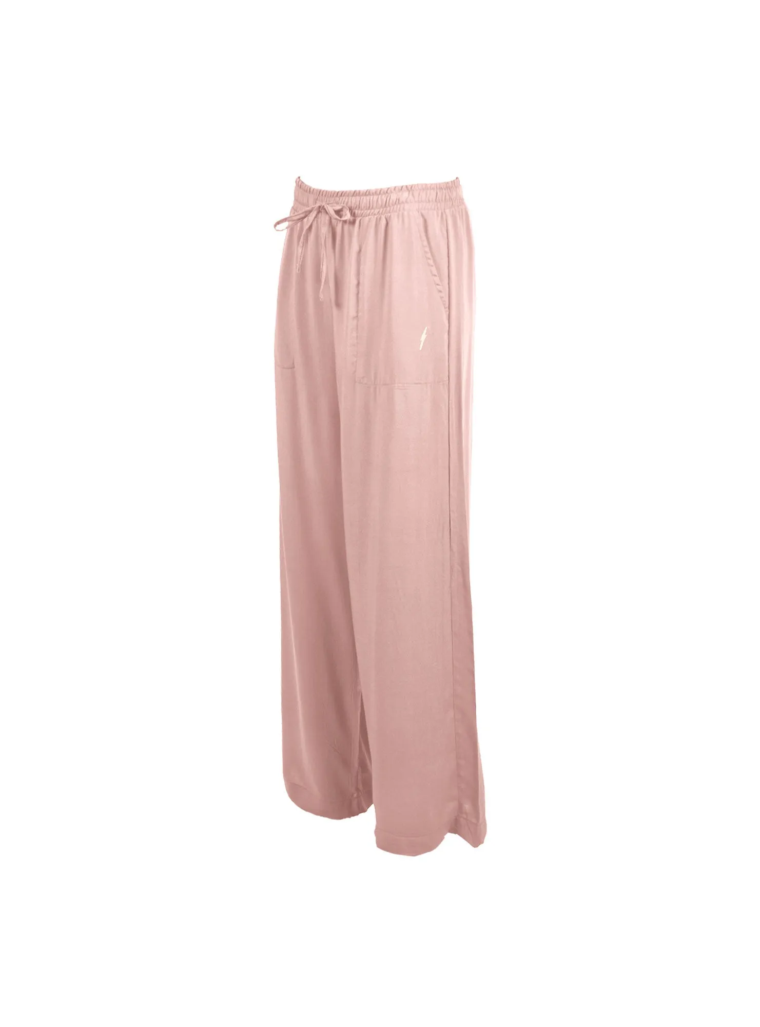 SATEEN STRAIGHT LEG PANTS