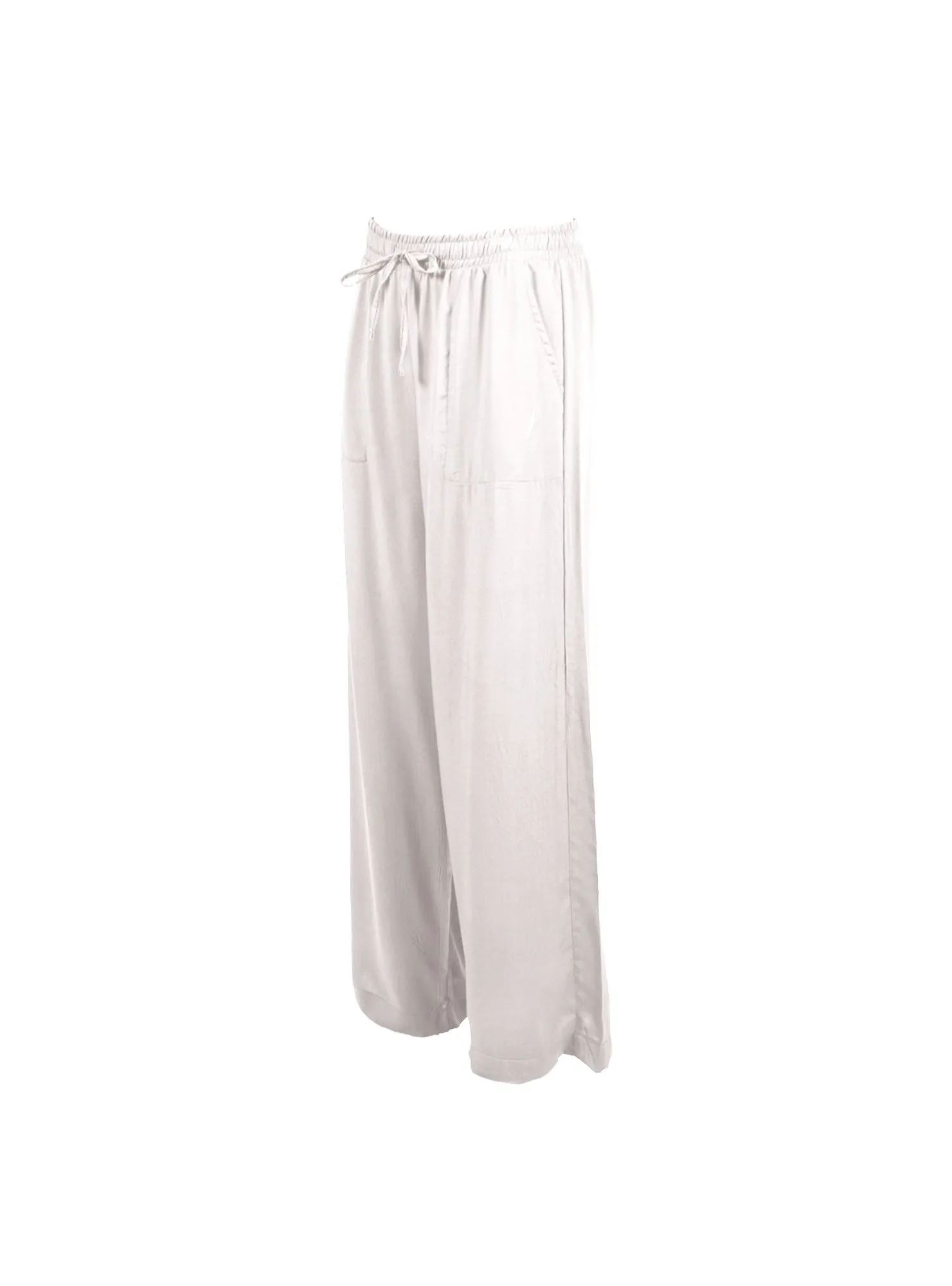 SATEEN STRAIGHT LEG PANTS