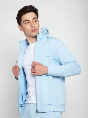 Sky Blue Removable Hooded Jacket