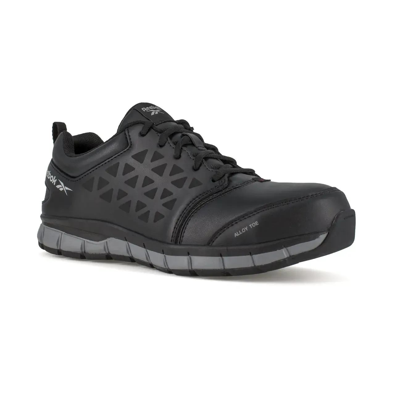 Sublite Cushion Alloy-Toe Athletic Work Shoe Black