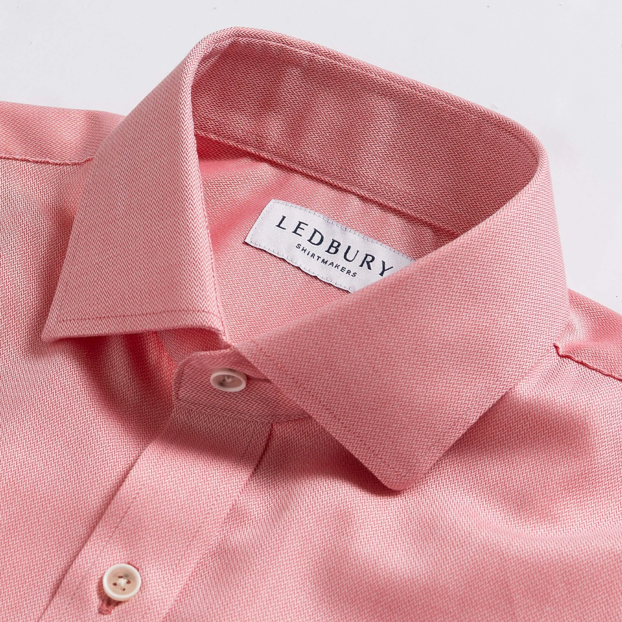 The Red Hutchins Herringbone Custom Shirt