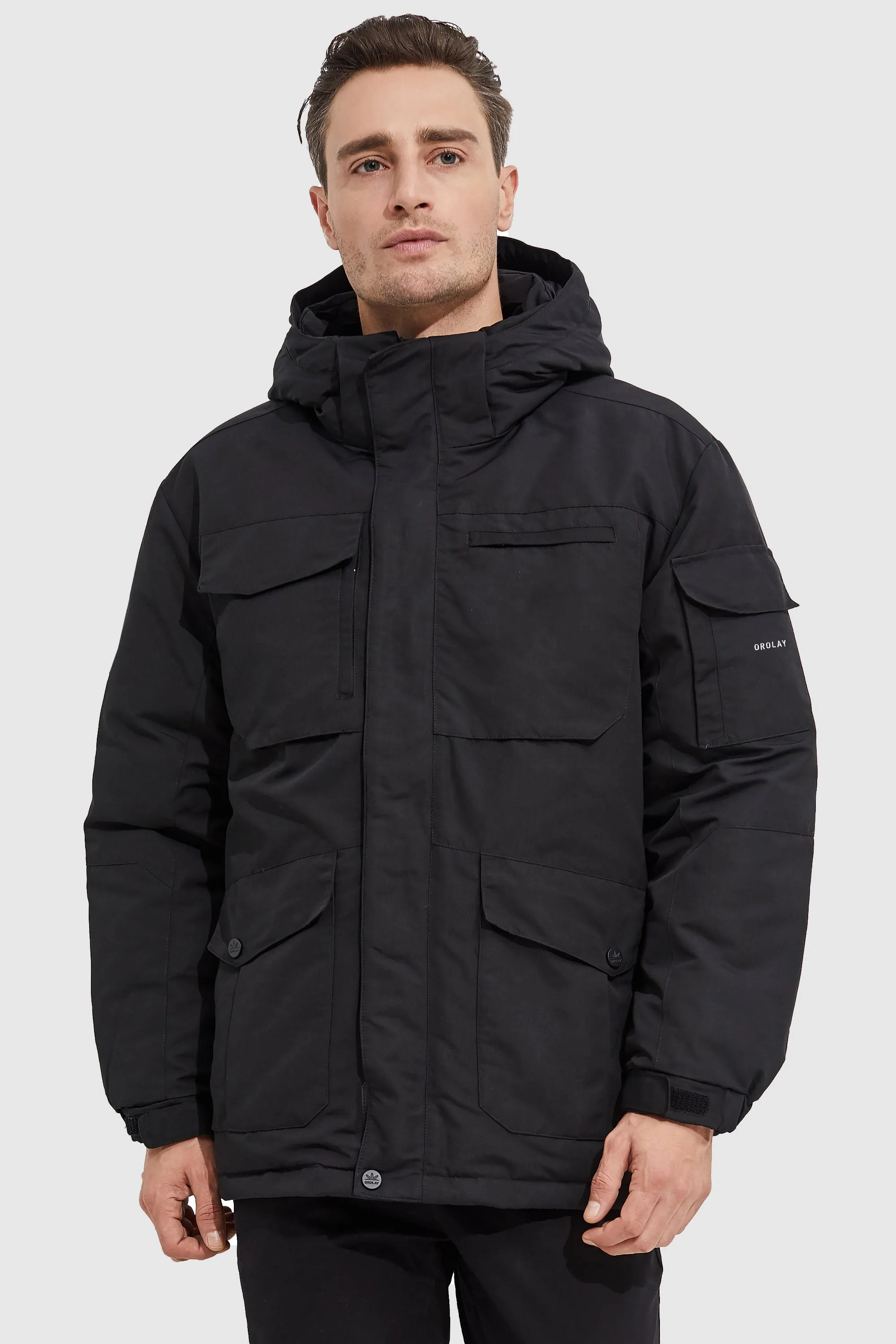 Warm Anorak  Detachable Hood Down Parka