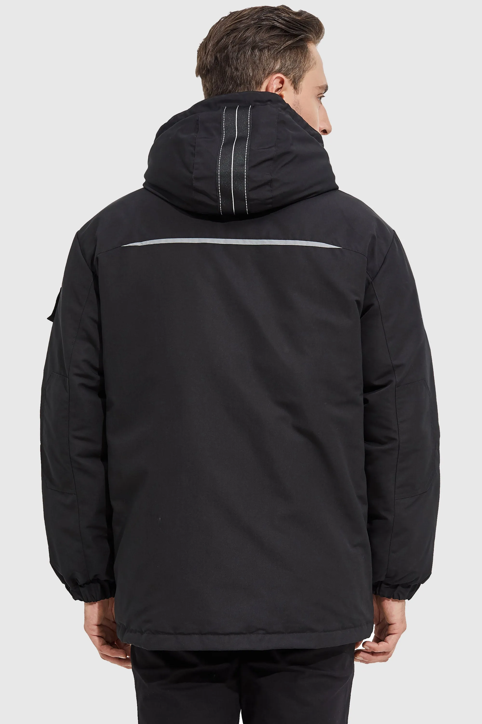 Warm Anorak  Detachable Hood Down Parka