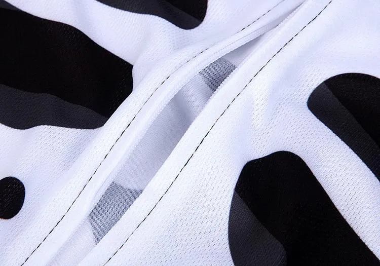 WOSAWE Bone White and Black Long Sleeve Cycling Jersey